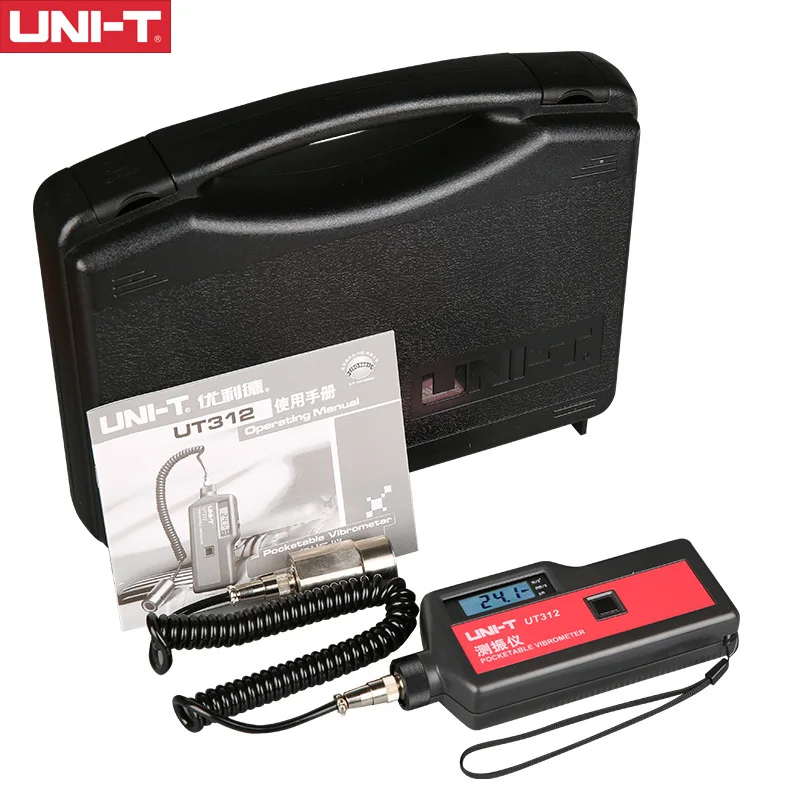 

UNI-T Vibration Tester UT312 Measures Acceleration Velocity Displacement Auto Power Off Low Battery Indication Data Hold