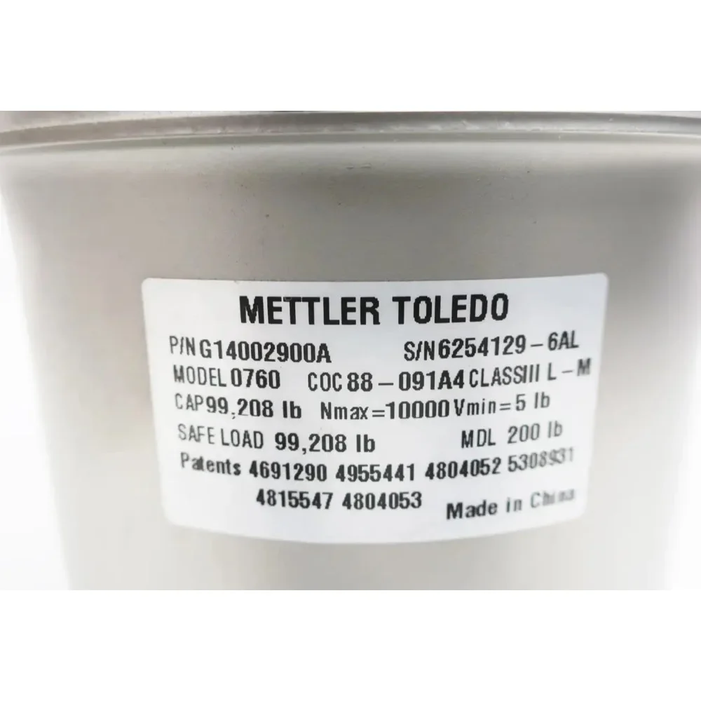 Датчик нагрузки Mettler Toledo 0760 Powercell 99208 фунтов