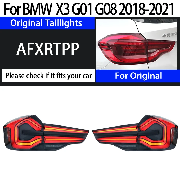 

Светодиодный задний фонарь для BMW X3 G01 G08 2018 2019 2020 2021 DRL тормозной сигнал поворота задние фонари в сборе Plug and Play
