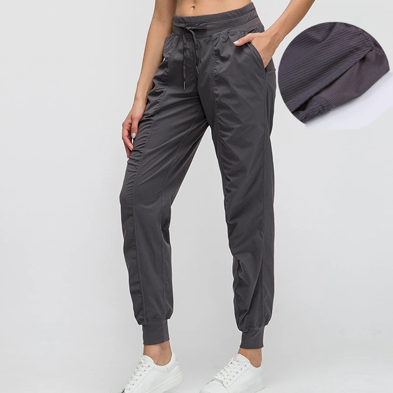 

With Logo Drawstring Jogger Boot Cut Pants Sports Trousers Wide Leg Women Yoga Quick Dry Athletic Gym Running Exercie Trousers