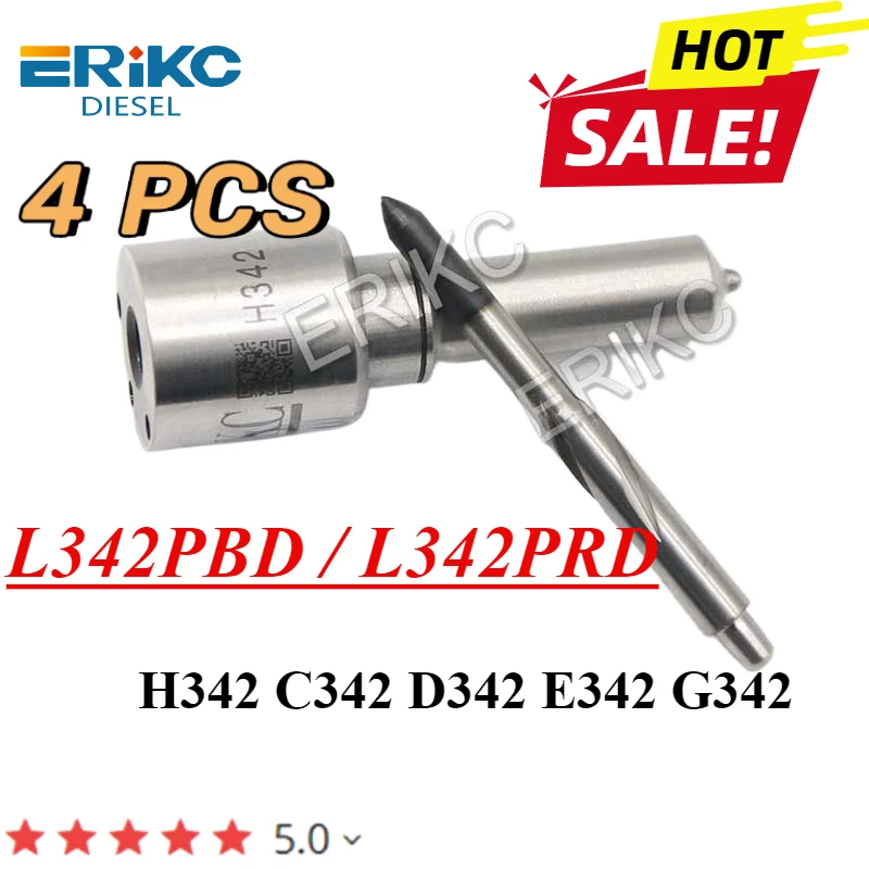 Фото 4 шт. L342PBD L342PRD форсунка Форсунки общей топливной магистрали H342 C342 D342 распылитель E342 G342 автоматический наконечник двигателя для DELPHI Eour 5 №1