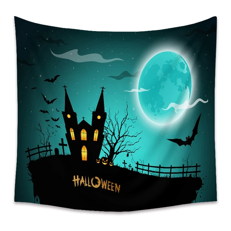 

Halloween Wall Tapestry Halloween Party Wallcovering Tapestry Family Bar Halloween Decoration Wall Hanging Wall Decor