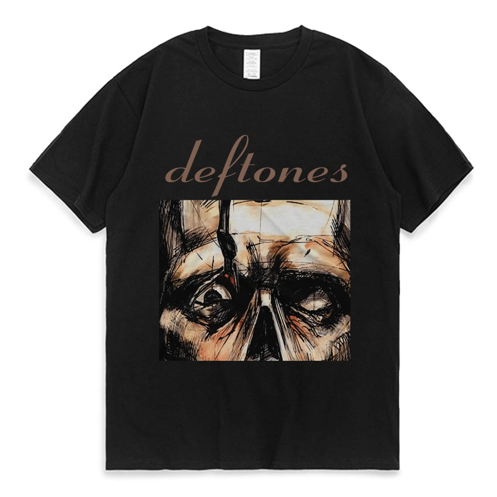 Купи Deftones T Shirt Men's Hip Hop In Europe and America T-shirt Fashion Oversized Pure Cotton Tee Shirt Short Sleeves Unisex Tops за 254 рублей в магазине AliExpress