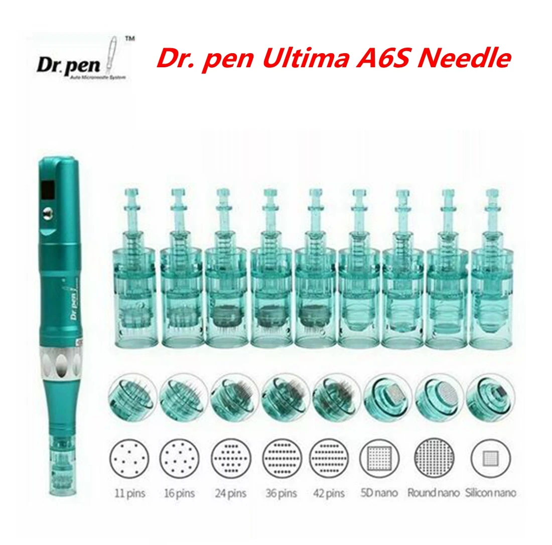 

Dr Pen Ultima A6S Cartridges 10pcs Microneedling Pen Needles Derma Pen Bayonet Replacement Tip 11 24 36 42 Nano Microneedle