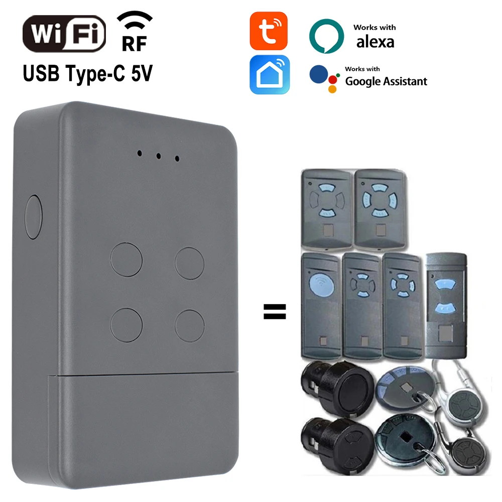 

Tuya WIFI HORMANN умный механизм открывания гаражных ворот Smartlife приложение дистанционное управление HSM2 HSM4 HSE2 HSE4 HS2 HS4 868 МГц передатчик Alexa
