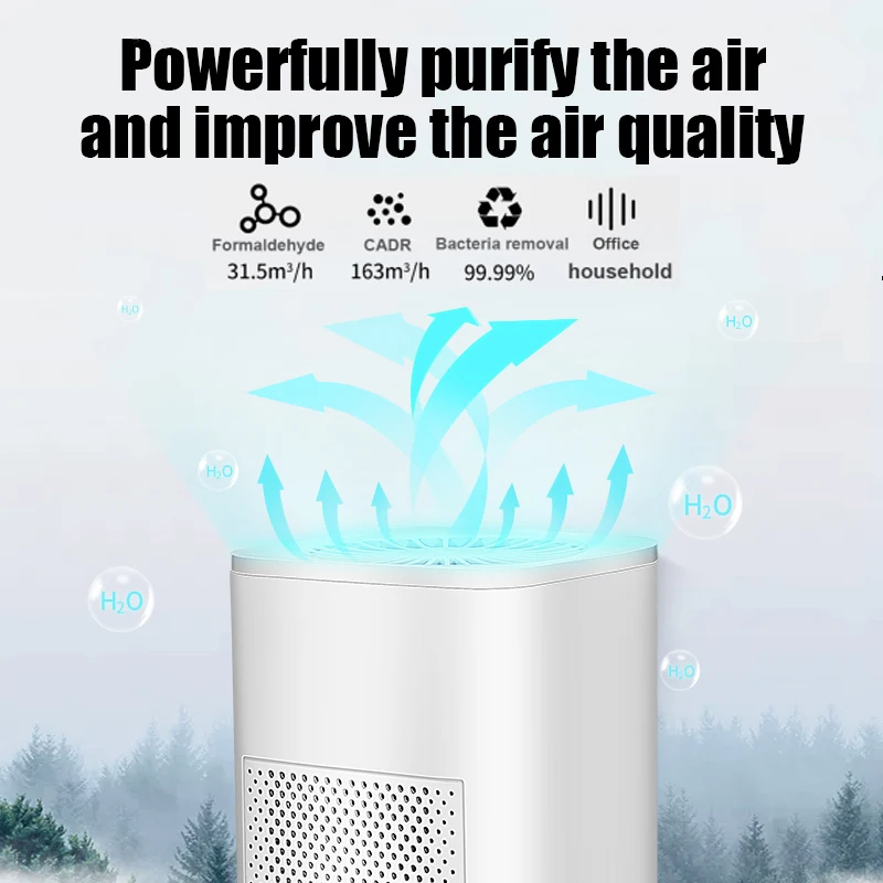 Xiaomi Youpin очиститель воздуха для дома HEPA фильтр PM 2 5 Мини Портативный отрицательные