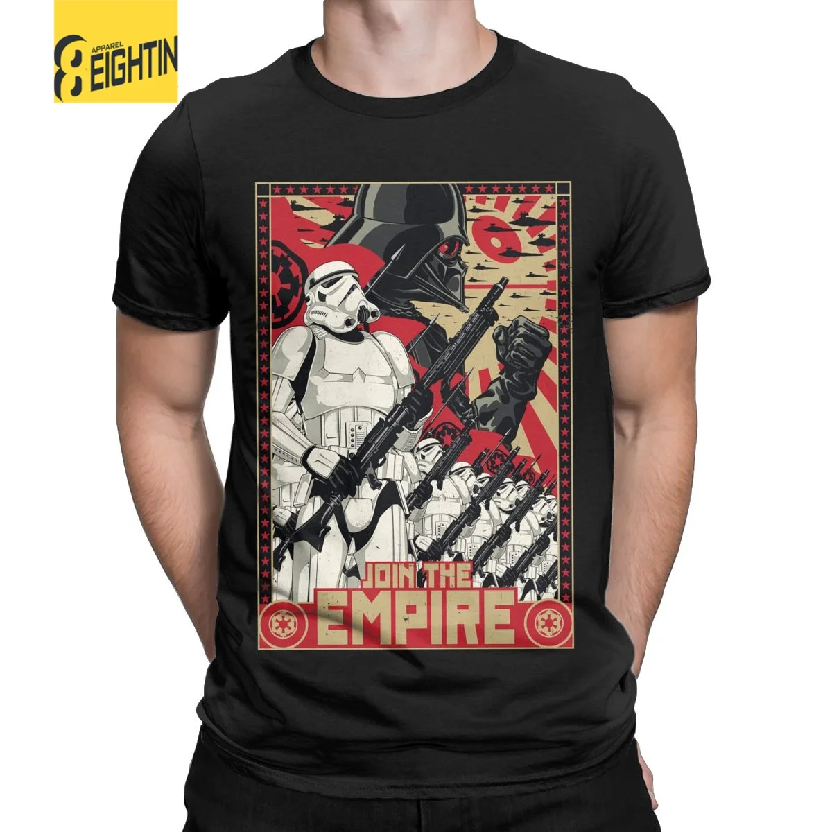 

Disney Empire Propaganda Star Wars Men T Shirt Amazing Unisex Tee Shirt Short Sleeve Crewneck T-Shirt 100% Cotton Party Clothing