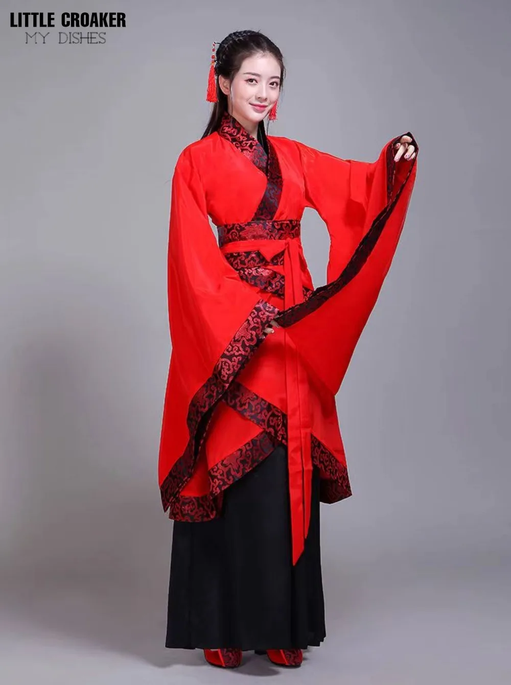 Китайская древняя модель Quju ханьфу китайское платье традиционная Женская одежда