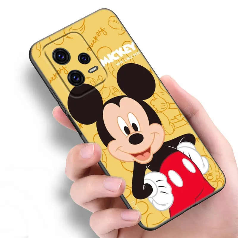 Черный силиконовый чехол для телефона с Микки Маусом Xiaomi Redmi Note 10 11 11S 12 13 Pro 4G Plus 10S