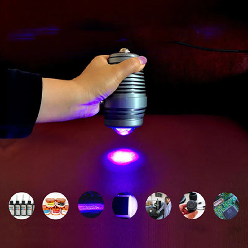 Lâmpada à Mão Ponto de Luz 405nm para Impressão Ultravioleta Cura 3d Acrílico Colar Reparação Faça Você Mesmo Resina Cola uv 365nm 395nm