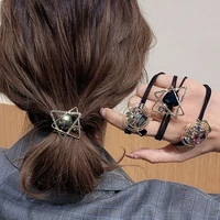 new planet track temperament crystal head rope scrunchies female simple ins hair ring hair ties headwear hair accessories