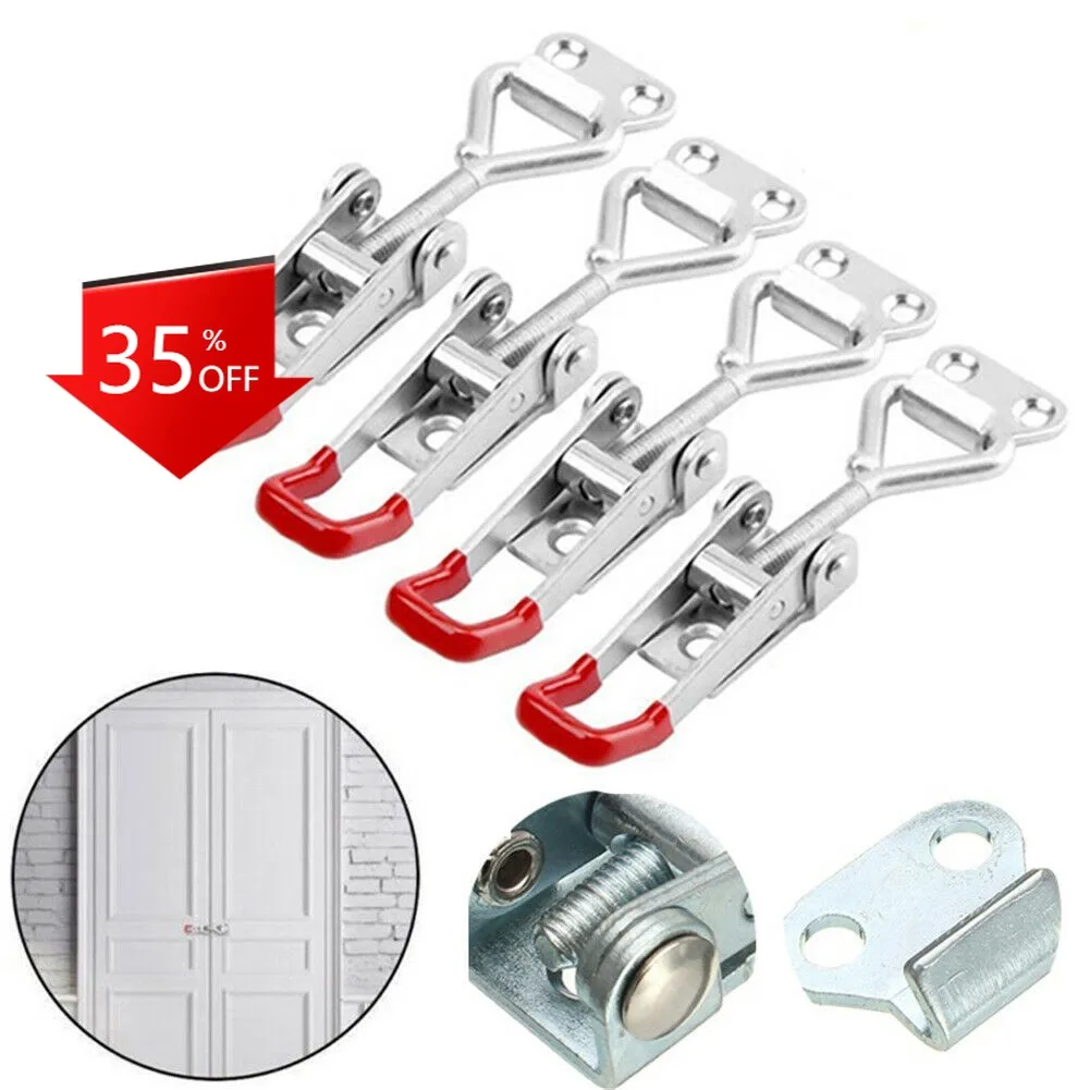 

Quick Fixture Cabinet Box Lever Handle Toggle Catch Latch Lock Clamp Hasp Galvanized Iron DIY Woodworking Adjustable Buckle Tool