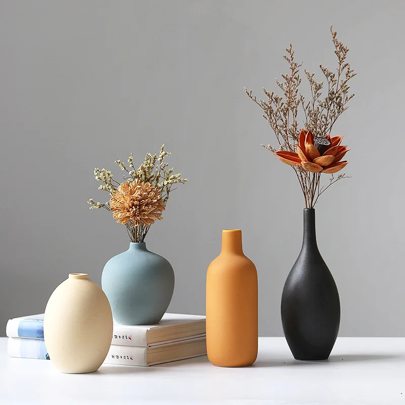 

Nordic Morandi vase ins dry flower planter living room television cabinet table decoration ceramic soft decoration ornaments