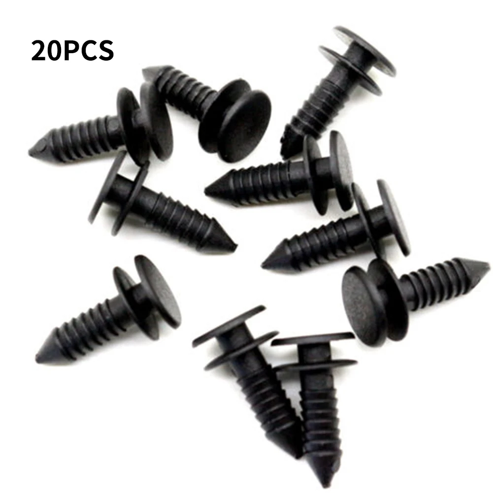 

20Pcs Car Rear Door Trim Panel Clips Door Card Stud Accessories For Land Rover Discovery DKP5279L Black Nylon High Quality