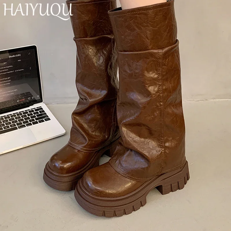 Женские кожаные туфли на высоком каблуке дизайнерские модные повседневные