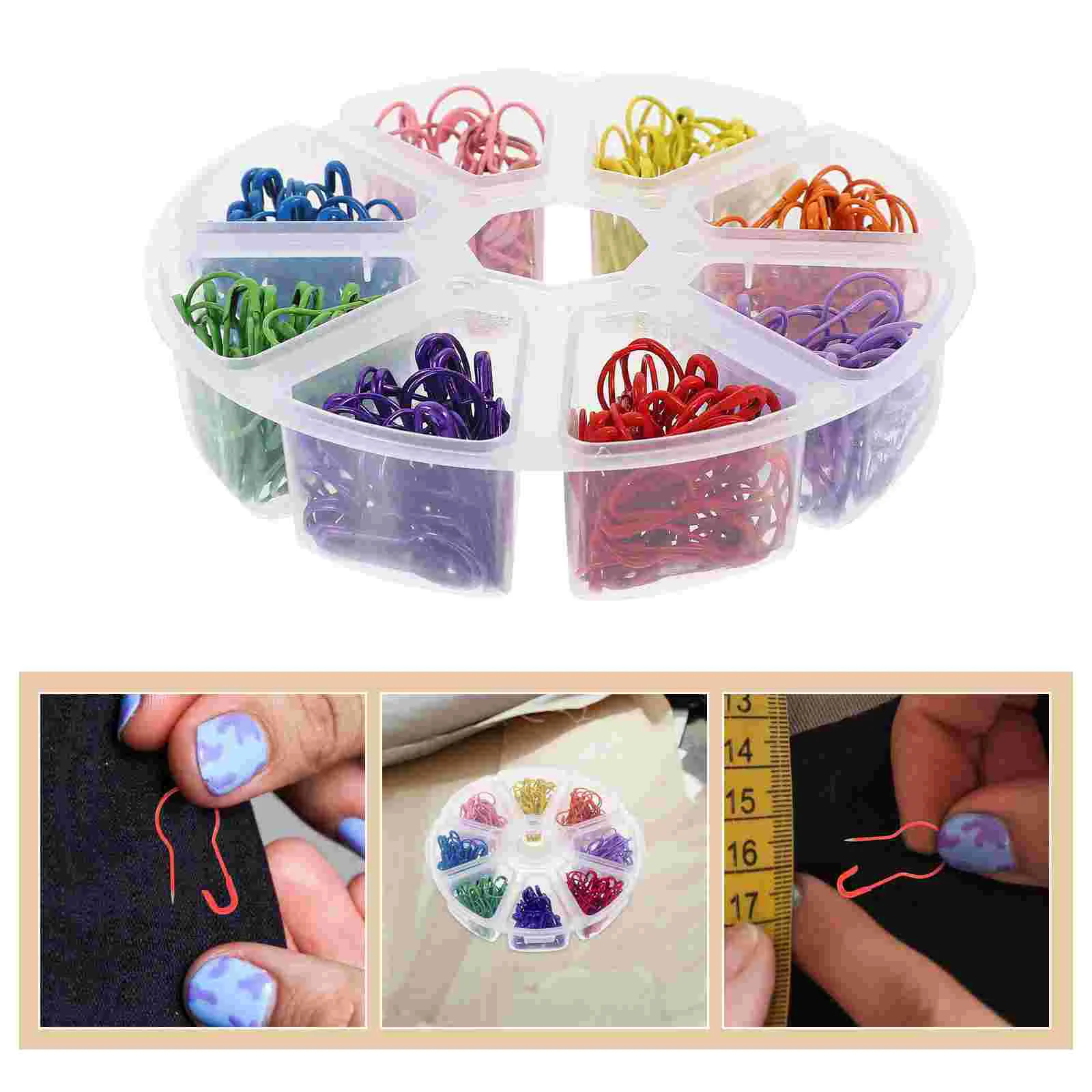 

320Pcs Safety Pin Clothing Tags Pins Bulb Pins Metal Gourd Pin for Knitting Locking Crafting Marking