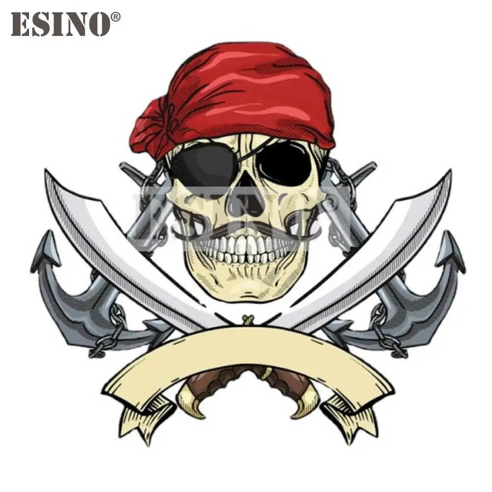 

Car Styling Creative Cool Warning Pirate Skull PVC Waterproof Car Body Sticker Autobobile Decorative Vinyl Decal