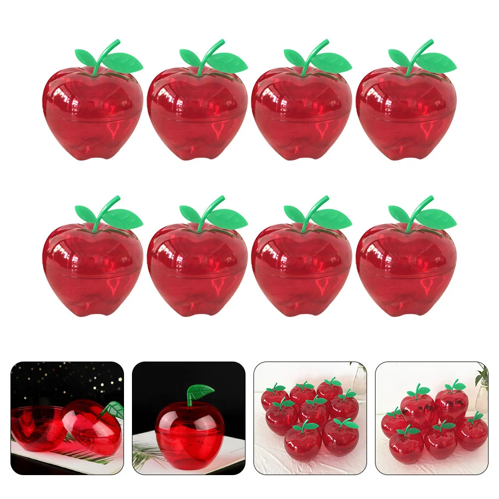 

Candy Box Christmas Boxes Apple Apples Party Container Plasticfillable Favors Containers Treatornaments Jar Favorshaped Jars