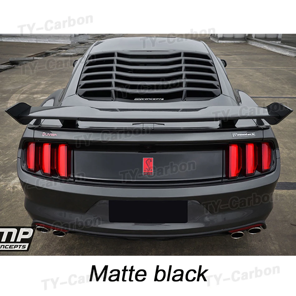 

Декоративные жалюзи из черного АБС-материала для заднего стекла, подходят для Ford mustang 2015-2020, диффузор для воздуховыпускного отверстия, решетка затвора, крышки, рамка