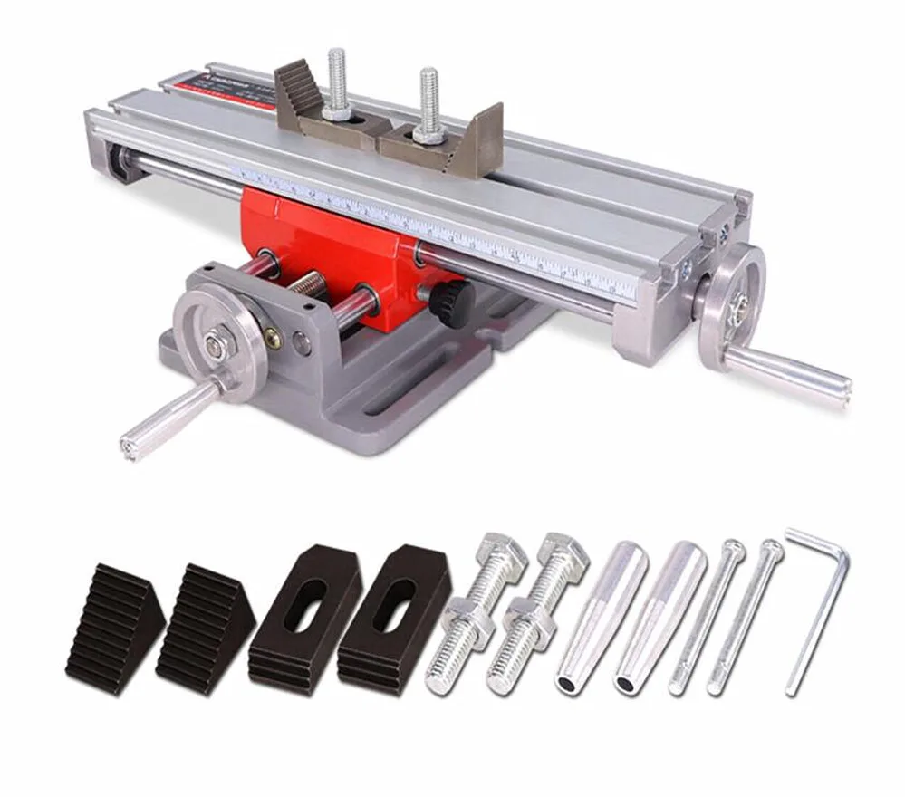 

1 комплект X Мини-верстак с Y-образной осью, крестообразный скользящий фрезерный инструмент, сверлильный инструмент, детали для рабочего стола