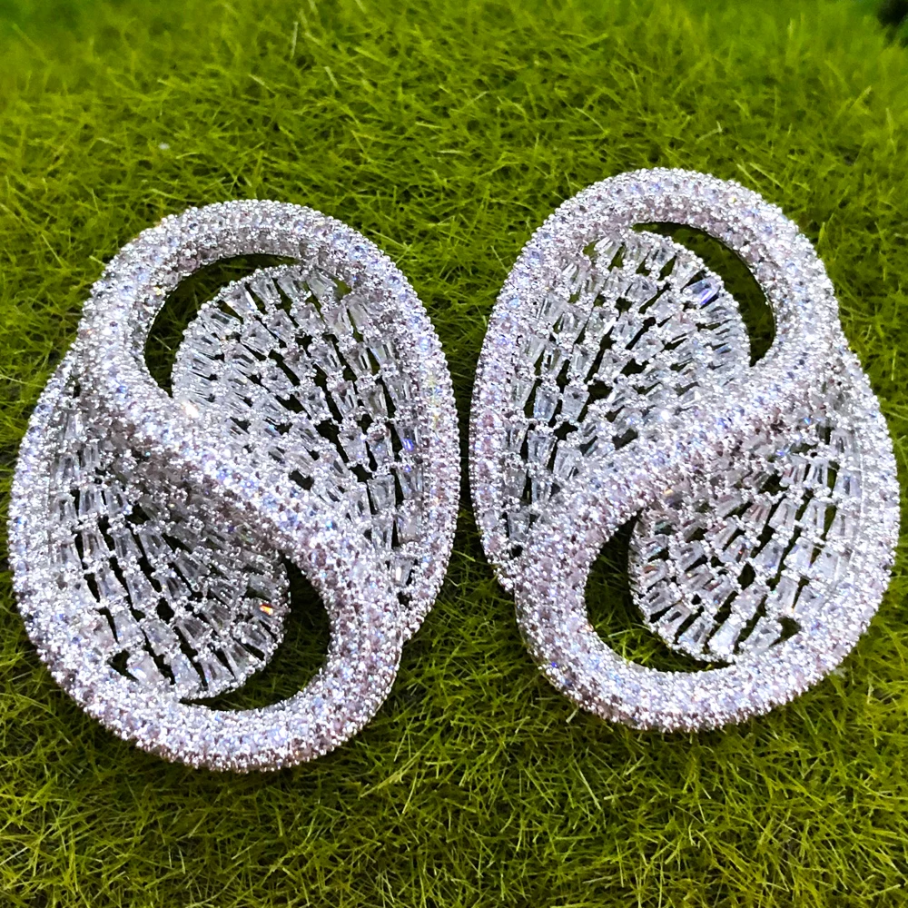 Missvikki Роскошные очаровательные трехцветные серьги для женщин свадебная