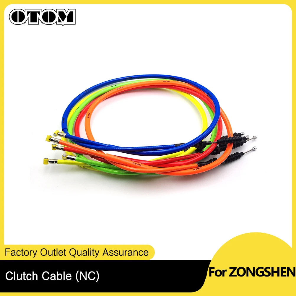 

OTOM Motorcycle Clutch Cable Wire Hydraulic Reinforce Brake Line 1120mm For ZONGSHEN NC250 NC450 Bosuer KAYO Apollo Street Bikes