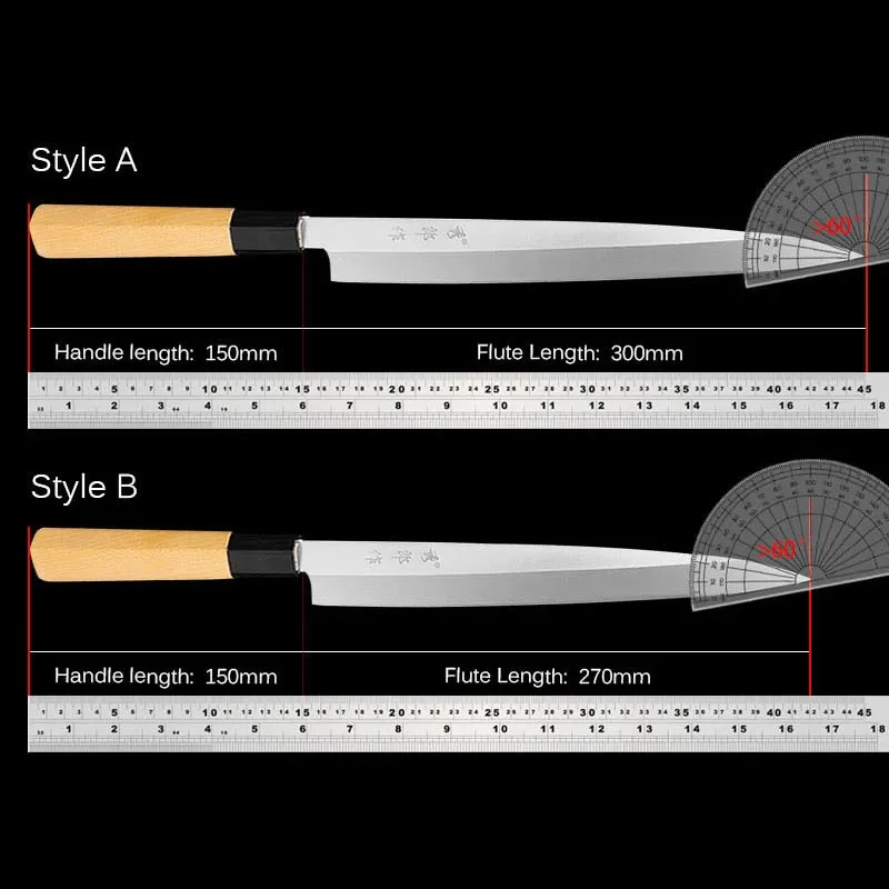 Нож для лосося нож филеровки рыбы деревянная ручка кухонные ножи из высокой