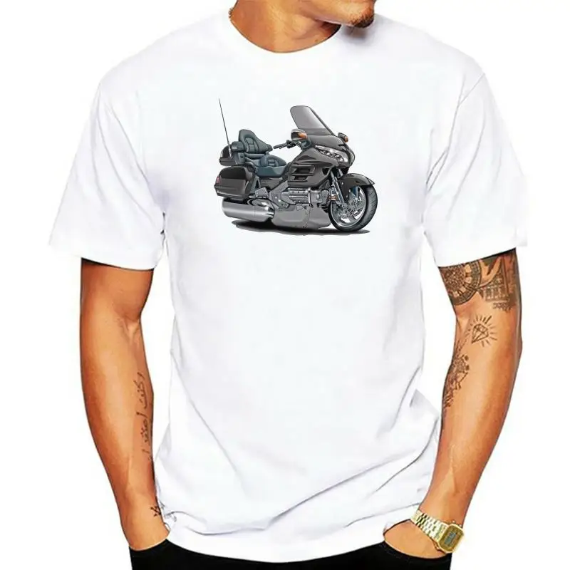 

Goldwing Bikes T Shirt Graphic Popular Customize Trendy T Shirt For Men Pop Top Tee O Neck Sunlight Anlarach Pattern