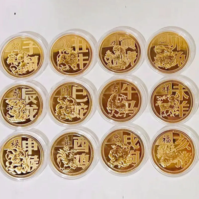 

2023 Chinese New Year of Rabbit Zodiac Commemorative Coins Collectibles Souvenir Gift Gold Coin Decorative Medallion Crafts