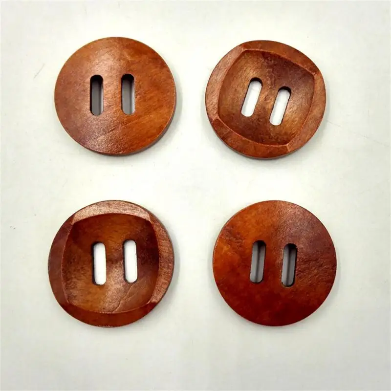 

Coffee Brown Wooden Buttons 30MM 25PCS Decorative Pea Type Button Coffee Brown Wooden 2 Holes Round Button Scrapbook Clothing B