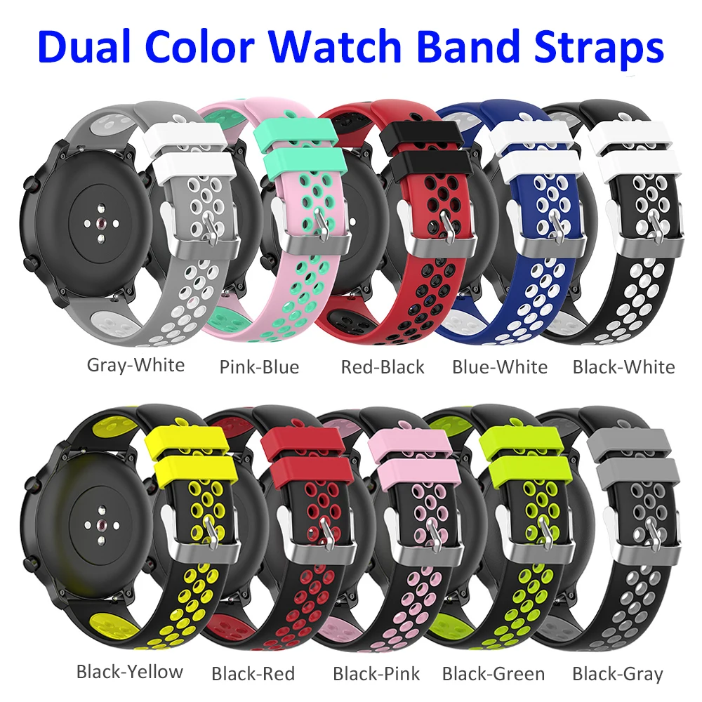 18mm Watch Band for Garmin Venu 2S / Vivoactive 4S / Vivomove 3S Soft Silicone Wristband Strap for Fossil Women's Gen 5E 42mm