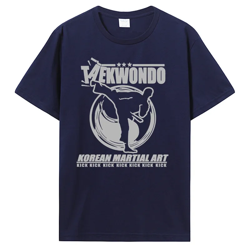 Мужская футболка в Корейском стиле для тхэквондо Тхэ вондо боевых искусств Кик