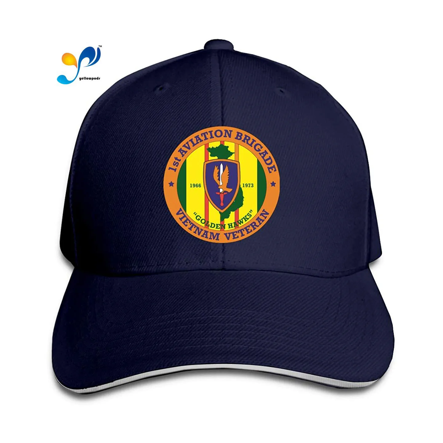 

1st Aviation Brigade Vietnam Veteran Unisex Sandwich Adjustable Snapback Hat Hunting Casquette Moto Gp Baseball Cap