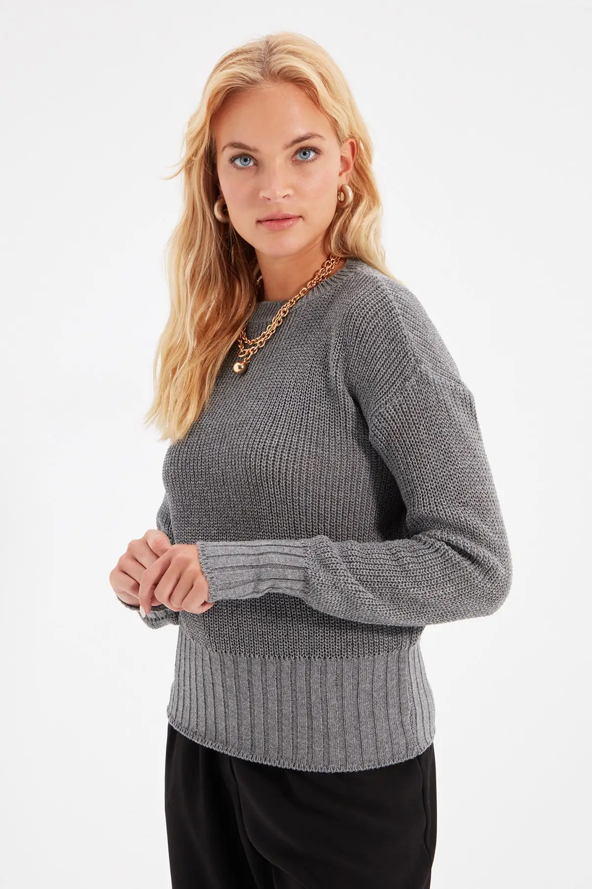 

Trendyol Bike Collar Knitwear Sweater TWOAW22KZ2213