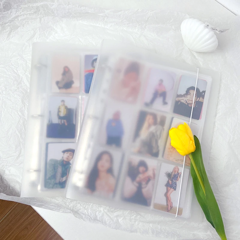 Kpop папка для фотокарт Ins Polaroid Фотоальбом Idol держатель фотокарточек книга