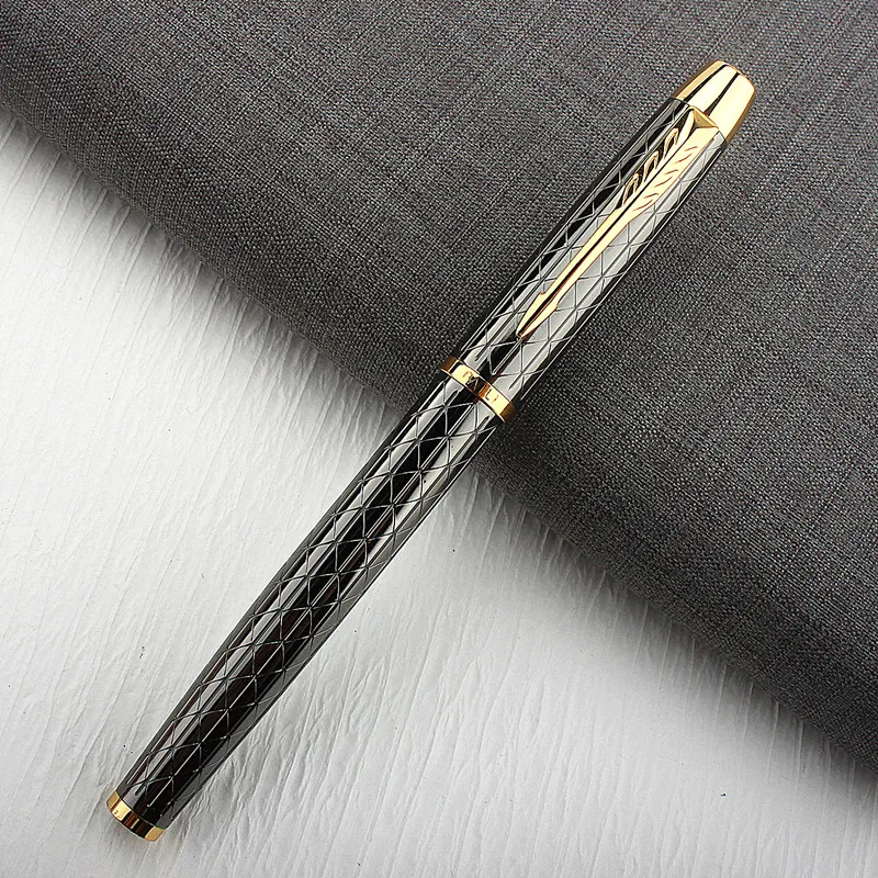 High Quality Gold clip Metal Fountain Pen Office Business Writing Calligraphy Pens Ink Pens Stationery School Supplies