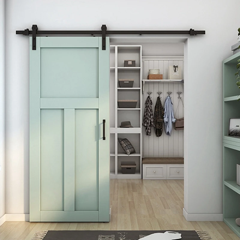 Акция! Подвесная направляющая для двери сарая колесо переключения фурнитура