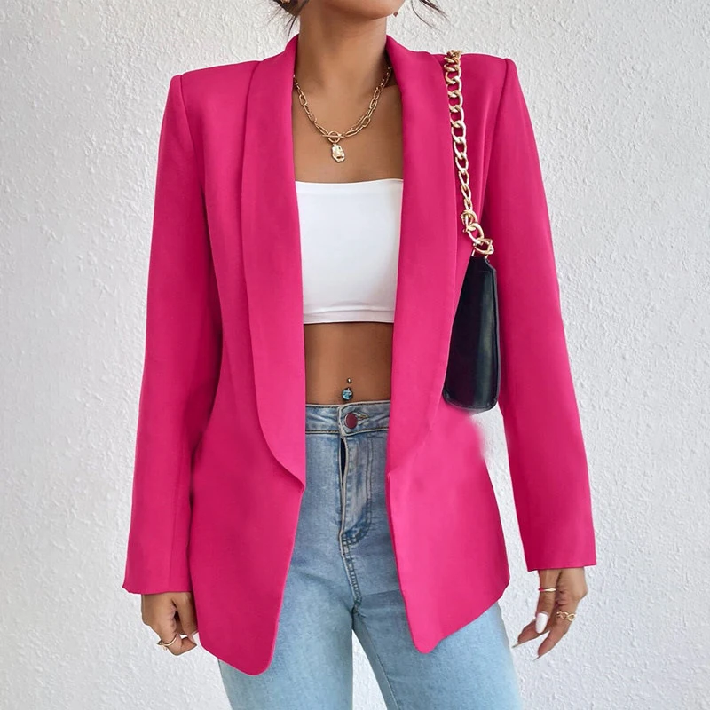 Однотонный костюм с круглым вырезом свободная и Минималистичная коллекция