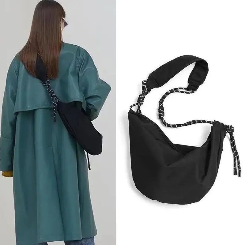 New Fashion Casual Neutral Messenger Bag Crossbody Shoulder Bag Street Canvas Harajuku style Backpack