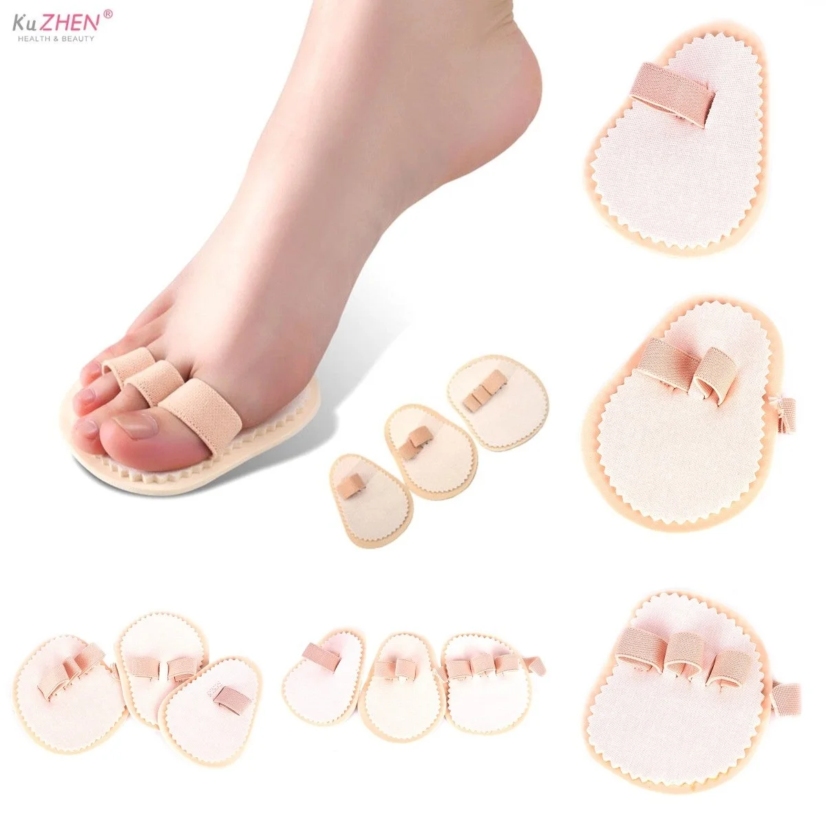 

Practical Effective Triple Toes Straightener Hammer Crooked Overlapping For Right Foot Toe Splint Corrector Protector Insoles