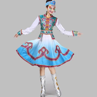 Танцевальная одежда монгольской этической формы, танцевальное платье для взрослых