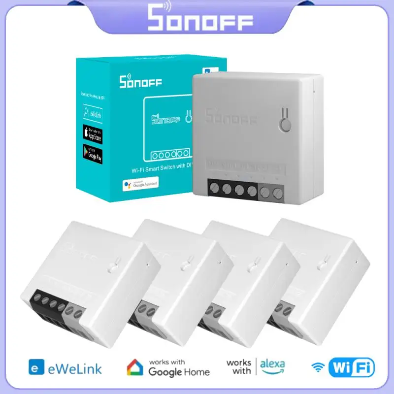 

Смарт-выключатель SONOFF MINIR2 с поддержкой Wi-Fi и голосовым управлением