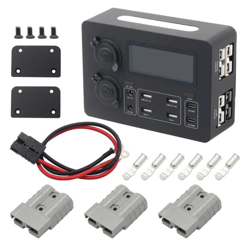 2025 Новая портативная автомобильная зарядная розетка с поддержкой интерфейса QC3.0