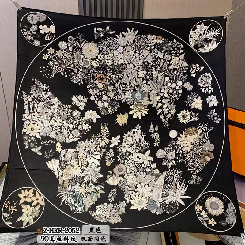 Рисунок 5 - 100% саржевый шелковый шарф