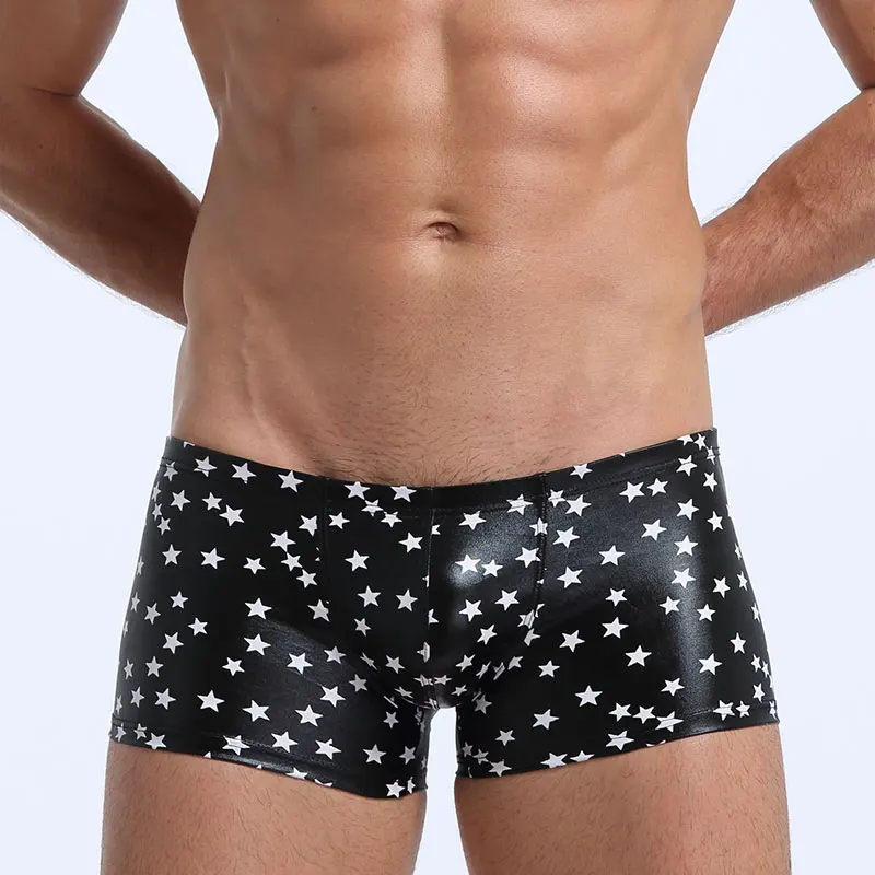 Модное нижнее белье для плавания в багажнике искусственная кожа чехол пениса