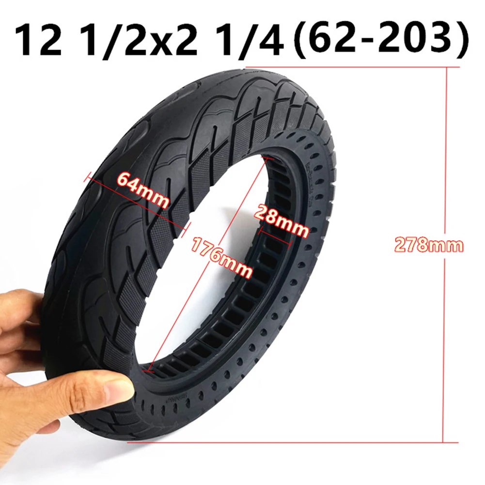 

12Inch Electric Bicycle Solid Tyre 12 1/2x2 1/4(62-203) Inner Tube Tires E-Bike Scooter 12.5x2.50 Tire Cycling Accessories