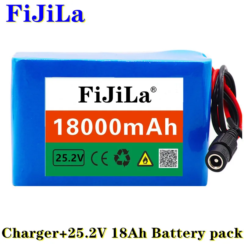 

100% New 24V 18ah 6S3P 18650 battery lithium battery 25,2 V 18000mah electric bike / electric bike / Li ion akku + charger