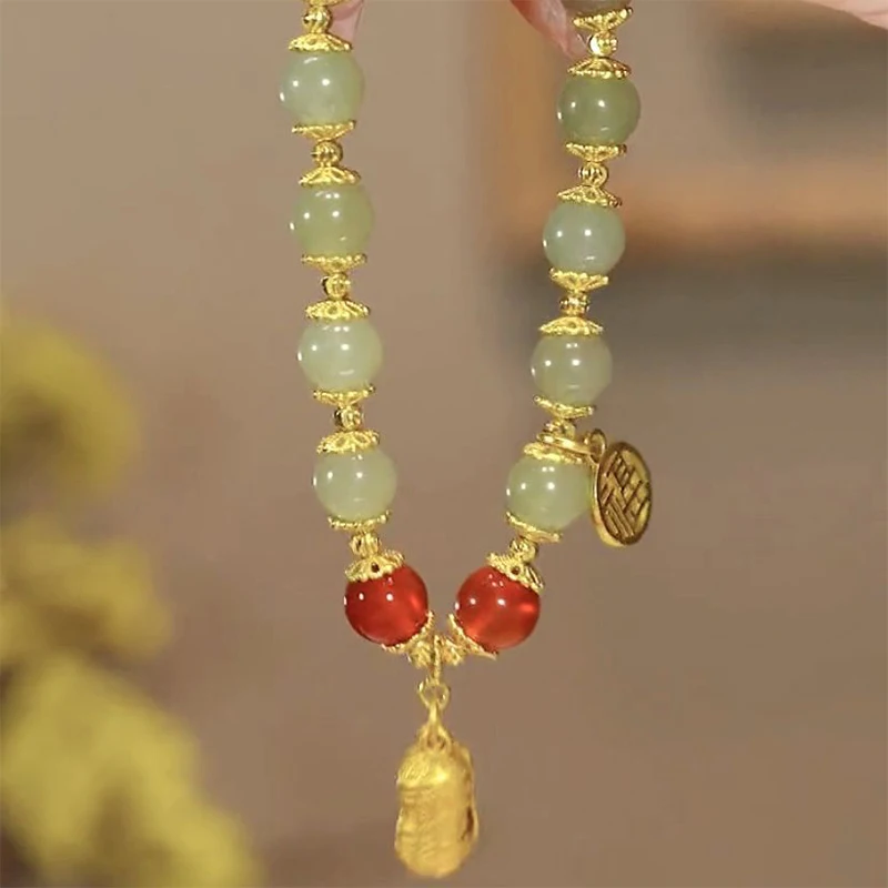 Милый браслет из бисера в китайском стиле изысканная цепочка на запястье с