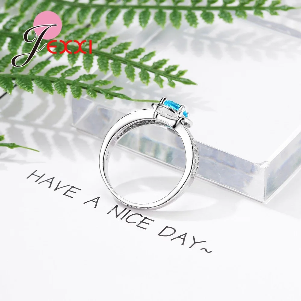 Женское кольцо в форме цветка One Love из стерлингового серебра 925 пробы с