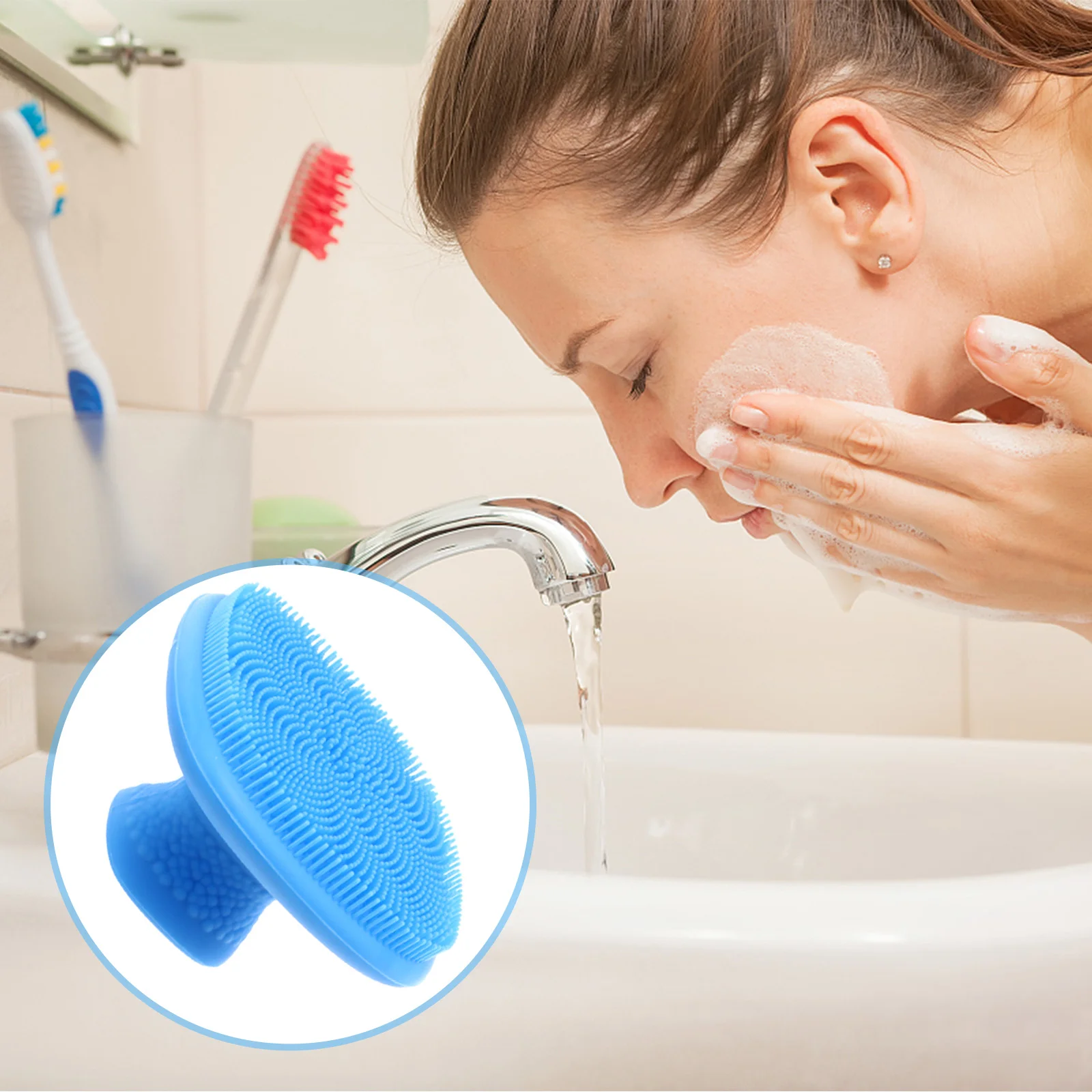 

Щетка для очищения лица, силиконовый скребок для отшелушивания кожи лица